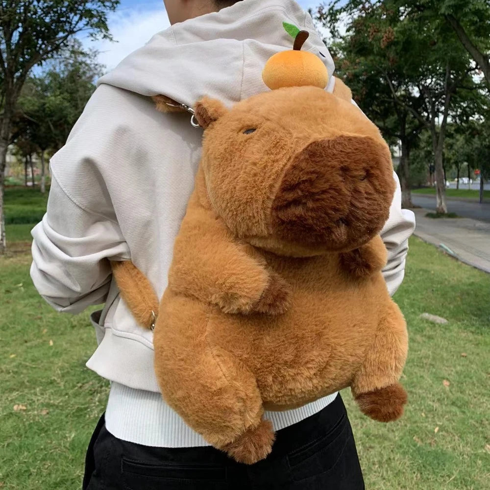 Capybara Plush Backpack