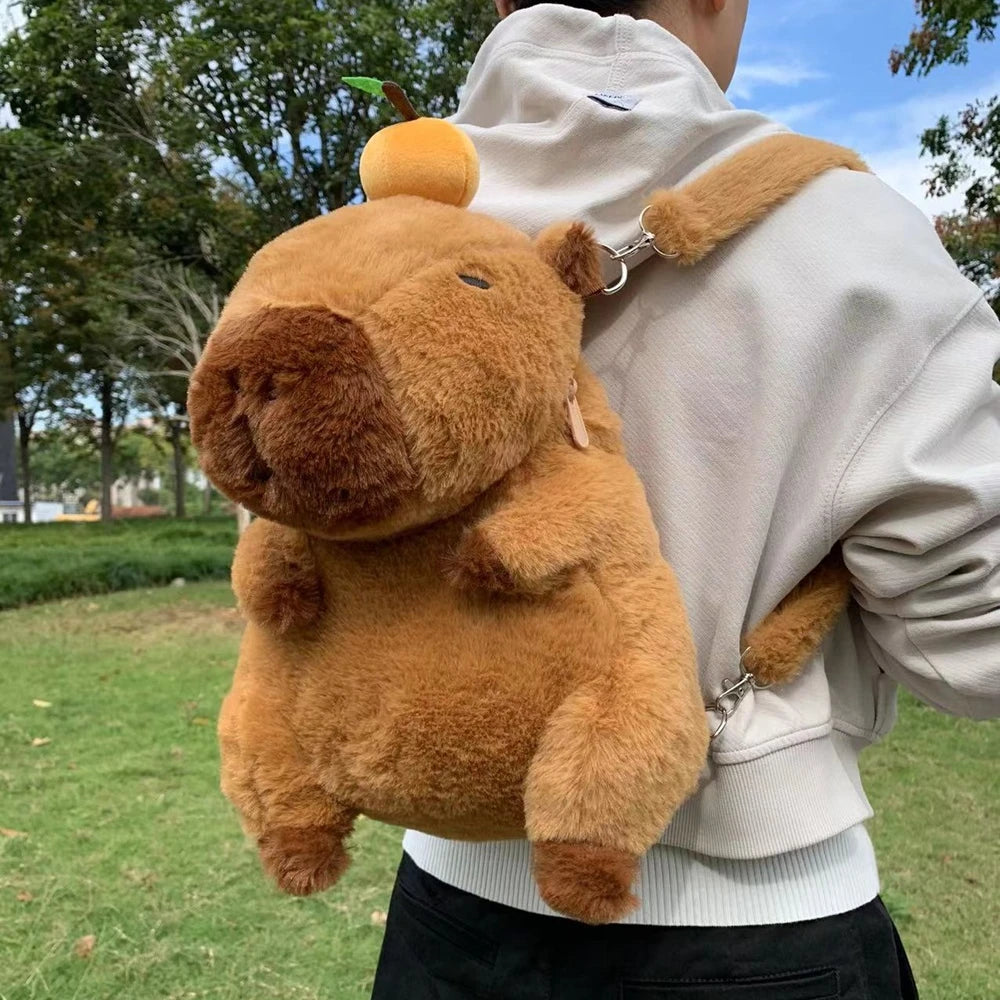 Capybara Plush Backpack