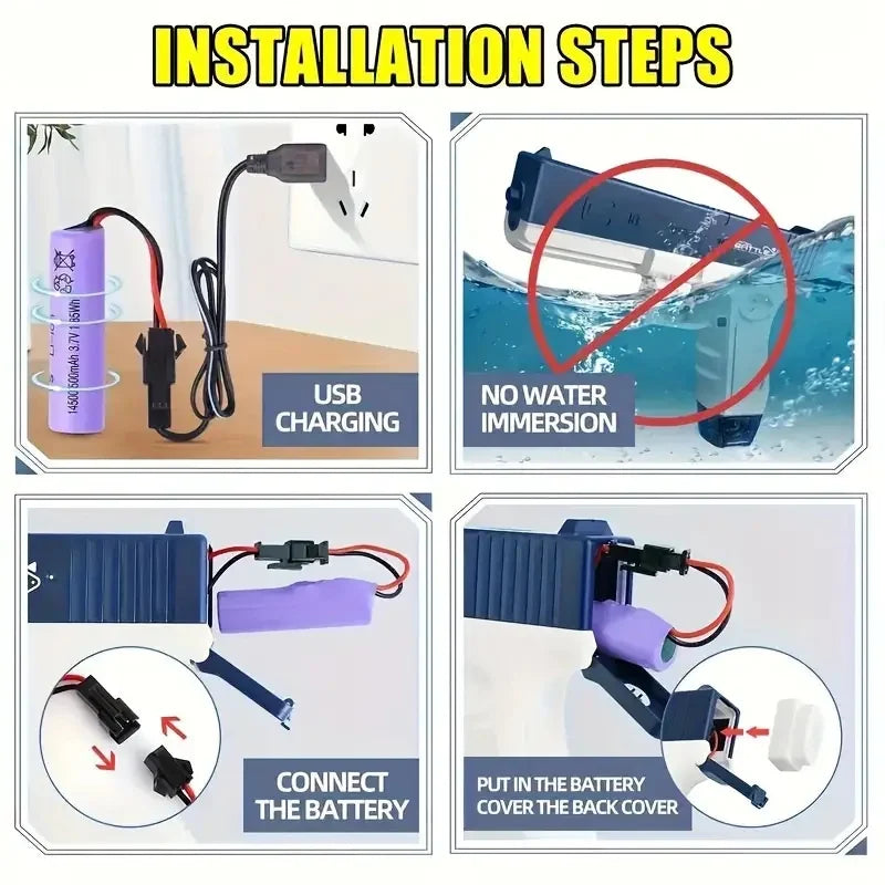 Rechargeable Electric Burst Water Gun